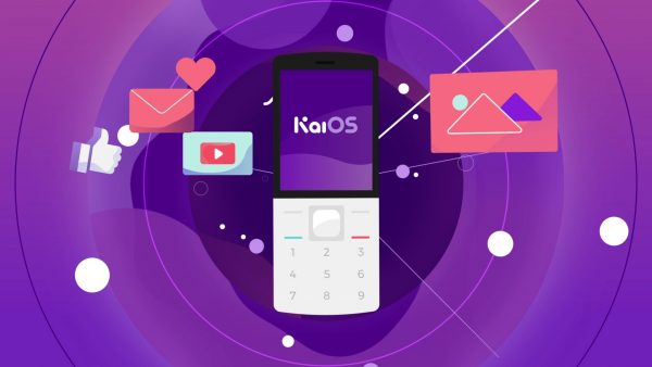 Graphical image of analogue phone that displays KaiOS