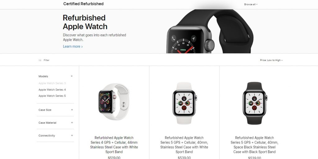apple refurbished products