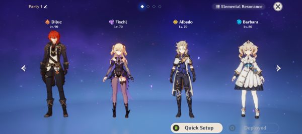 Sample Team - Genshin Impact