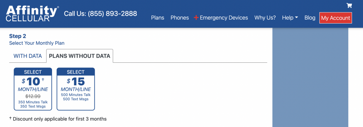 Affinity Cellular No Data Plans