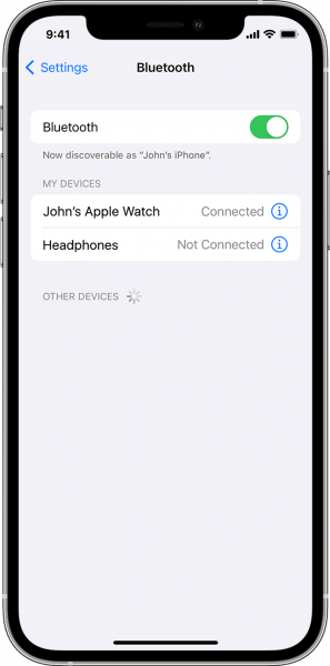 Bluetooth settings can fix the problem